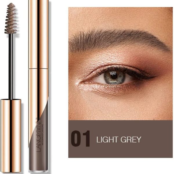ZDHSOY Eyebrow Gel, Eyebrow Dye/Eyebrow Tint/Semi-Permanent Eyebrow Gel Tattoo Brow Waterproof Sweat-proof,Fast Drying,Brow Gel (Light Grey)