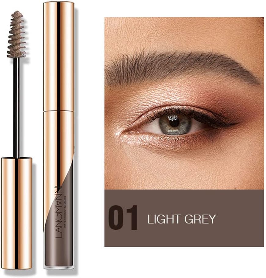 ZDHSOY Eyebrow Gel, Eyebrow Dye/Eyebrow Tint/Semi-Permanent Eyebrow Gel Tattoo Brow Waterproof Sweat-proof,Fast Drying,Brow Gel (Light Grey)