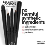 ⁦Ruby's Organics Smoked Kohl Pencil/Precision Eyeliner, Black, 0.35g⁩ - الصورة ⁦8⁩