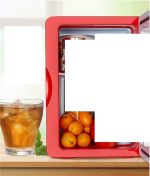 ⁦QBNZAXC Mini fridge Small Refrigerators, Mini Dormitories, Small Household Refrigerators, Household Gifts⁩ - الصورة ⁦2⁩
