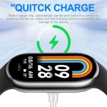 ⁦T Tersely Charger Compatible with Xiaomi Smart Band 8, 1M Replacement USB Charging Cable Dock Base for Xiaomi Smart Band 8/8 Active/Band 8 Pro, Redmi Watch 3/3 Lite/2 Active, Redmi Band 2 (White)⁩ - الصورة ⁦3⁩