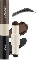 Dual-Color Eyebrow, One Step Eyebrow Stamp-Brow Powder Hairline Powder, All-day Wear Effortlessly, Waterproof Smudge-proof