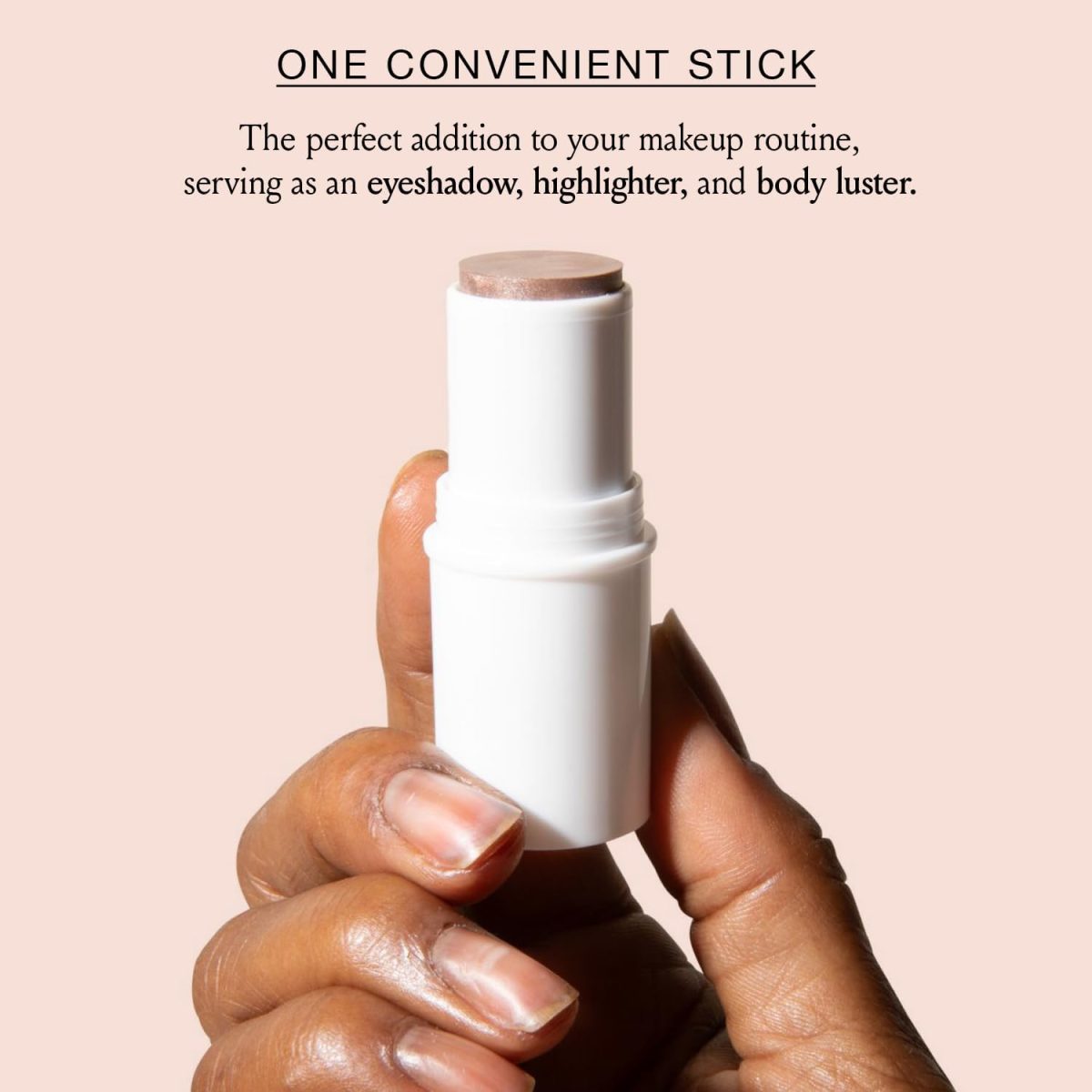⁦Boomstick Glimmer ® Highlighter Makeup Stick, Subtle Shimmer Face Highlighter Stick for Mature Skin, Hydrating Cream Makeup for Cheekbones, Brow Bones & Nose, No Glitter Highlight⁩ - الصورة ⁦9⁩