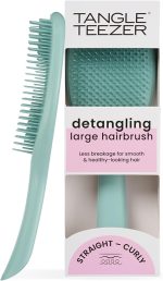 Tangle Teezer | The Large The Ultimate Detangler Hairbrush | Perfect for Long, Thick, Curly & Textured Hair | Two-Tiered Teeth for Gentle Detangling | Reduces Breakage| Ergonomic Handle | Marine Teal