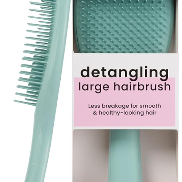 Tangle Teezer | The Large The Ultimate Detangler Hairbrush | Perfect for Long, Thick, Curly & Textured Hair | Two-Tiered Teeth for Gentle Detangling | Reduces Breakage| Ergonomic Handle | Marine Teal