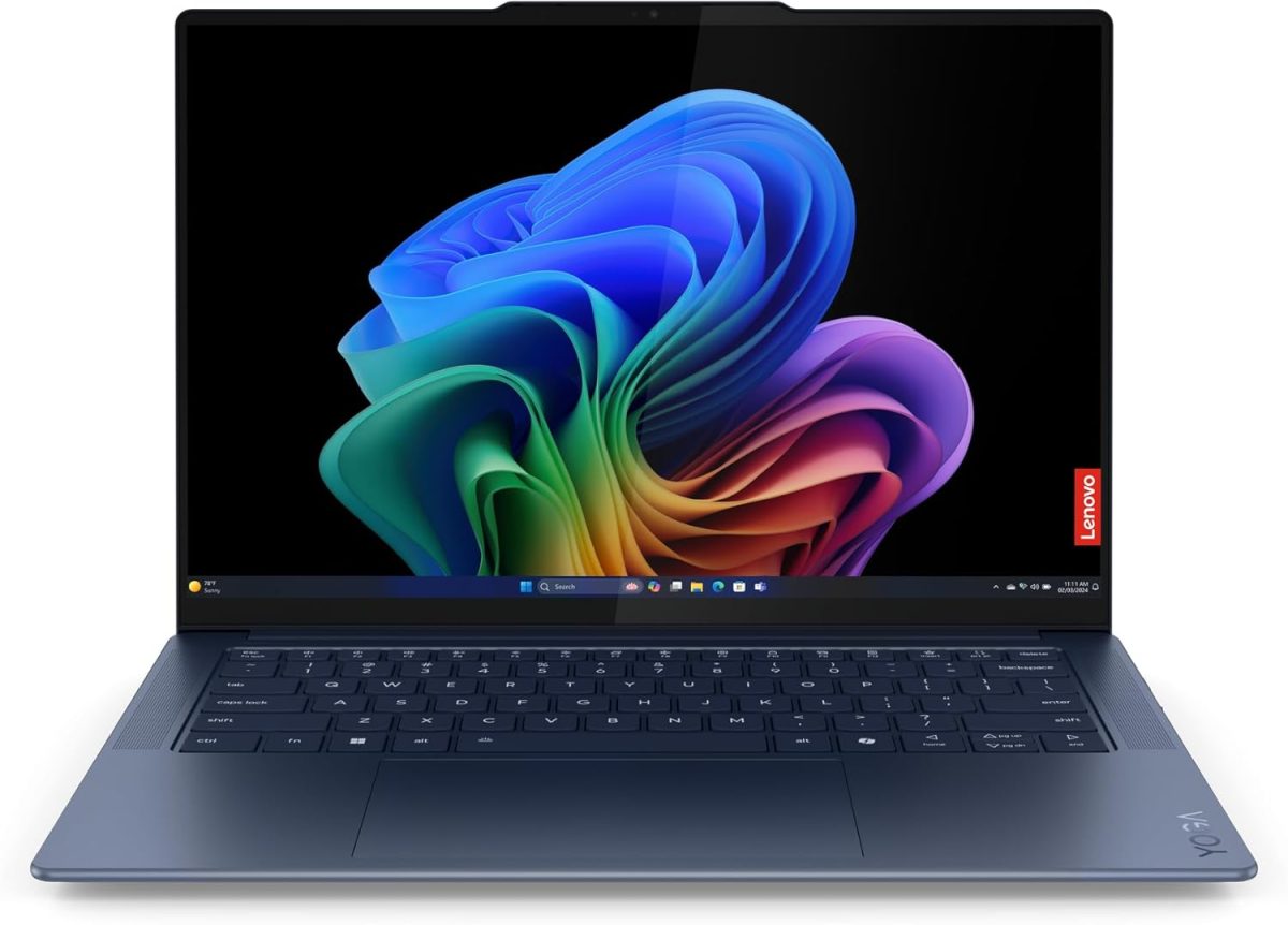 Lenovo Yoga Slim 7 Laptop, 14.5", Qualcomm Snapdragon, 32 GB RAM, 1 TB SSD, Windows 11 Home, Integrated 14Q8X9