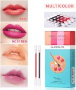 ⁦KASTWAVE Cotton Swab Tattoo Lipstick - Waterproof Non-Stick Lip Tint, Long Lasting Matte Lip Gloss (Multicolor, 20Pcs)⁩ - الصورة ⁦5⁩