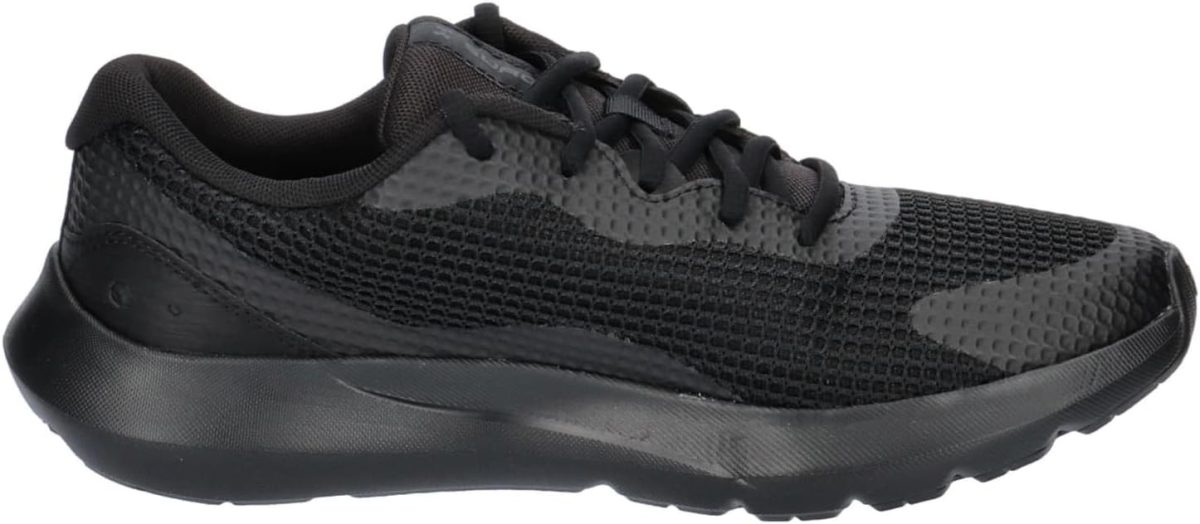 ⁦Under Armour UA Surge 3 Men's Laced Shoes, Black / Black / Black, Size 44.5 EU⁩ - الصورة ⁦8⁩