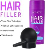 ⁦ALIVER Hair Building Fibers for Women(black 27.5Hair Gap Filler with Fibre Hair Powder Spray, Scalp Cover,Hair Powder for Women, Hair Fibres for Thinning Hair,Thicker Fuller for Hair Loss⁩ - الصورة ⁦6⁩