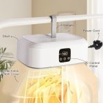 ⁦Mylindde Portable Clothes Dryer, Small Dryer Machine, Electric Clothes Dryer with Remote Dryer&Bag, Mini Laundry Dryers, Suitable for Underwear, Baby Clothes, Light Clothes⁩ - الصورة ⁦3⁩