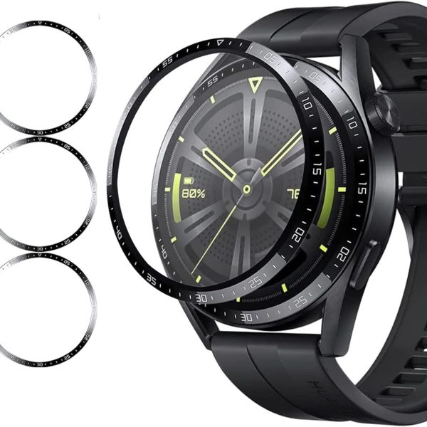 [Upgraded] 3 Pack PMMA 3D Screen Protector Compatible With Huawei Watch GT3 Pro 46 mm, Anti-Scratch for GT 3 Pro (Huawei GT3 Pro)