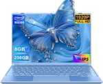 Laptop 14 Inch Celeron N5095 Up to 2.9Ghz, Win 11 Laptop with 8+256GB SSD Extension 1TB, Notebook Support 5G WiFi丨Bluetooth 4.2丨Cooling Fan丨1920*1200丨Mouse and Keyboard Protector-Blue