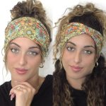 ⁦Headbands For Women Fashion Wide Headband Yoga Workout Daily Head Bands Hair Accessories Band 3 Pack,Daisy⁩ - الصورة ⁦2⁩