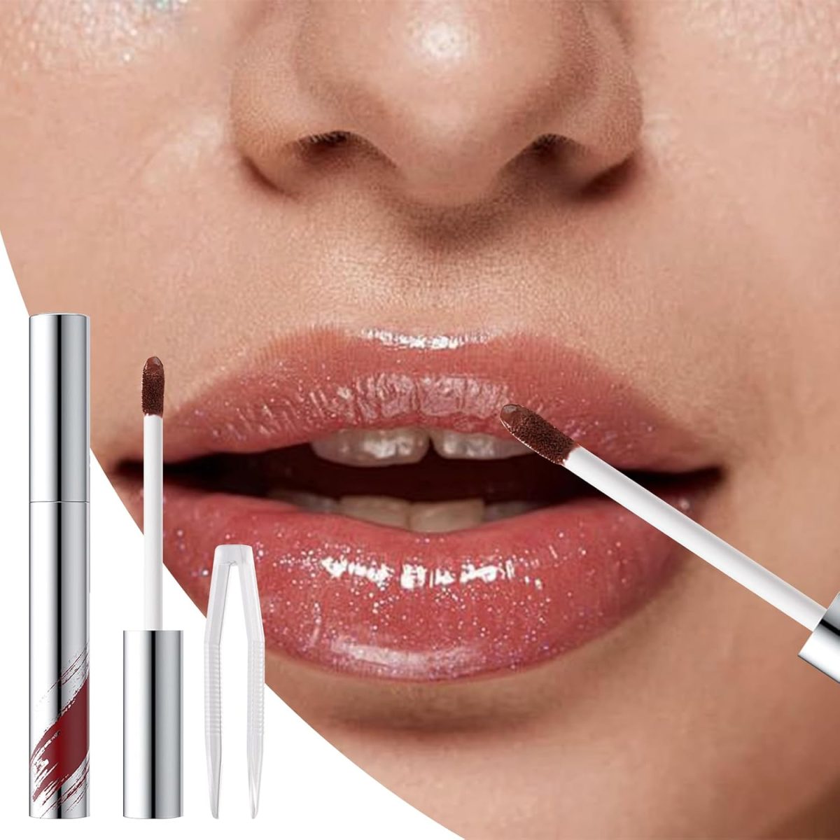⁦Generic Peel Off Lip Liner Stain - Waterproof Smudge-Proof Lip Liner Peeling Off - Women Girl Makeup For Outgoing, Dates, Business Trips, Stage Performance, Parties⁩ - الصورة ⁦7⁩