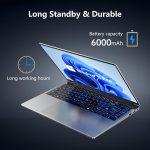 ⁦FUNYET Gaming Laptop | 16 Inch FHD Display (1920 x 1200) | 12th N100 Laptop Computer | 16GB RAM 512GB SSD | Supports 180 Angle Opening | Bluetooth | Backlit Keyboard | Windows 11 Pro.⁩ - الصورة ⁦6⁩