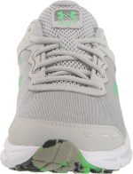 ⁦Under Armour Men's Charged Assert 10 103 Mod Gray/Mod Gray/Green Screen, 45 EU⁩ - الصورة ⁦2⁩