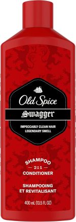 Old Spice Swagger 2in1 Shampoo & Conditioner for Men, 13.5 Fl Oz, 5.449 Fl Oz