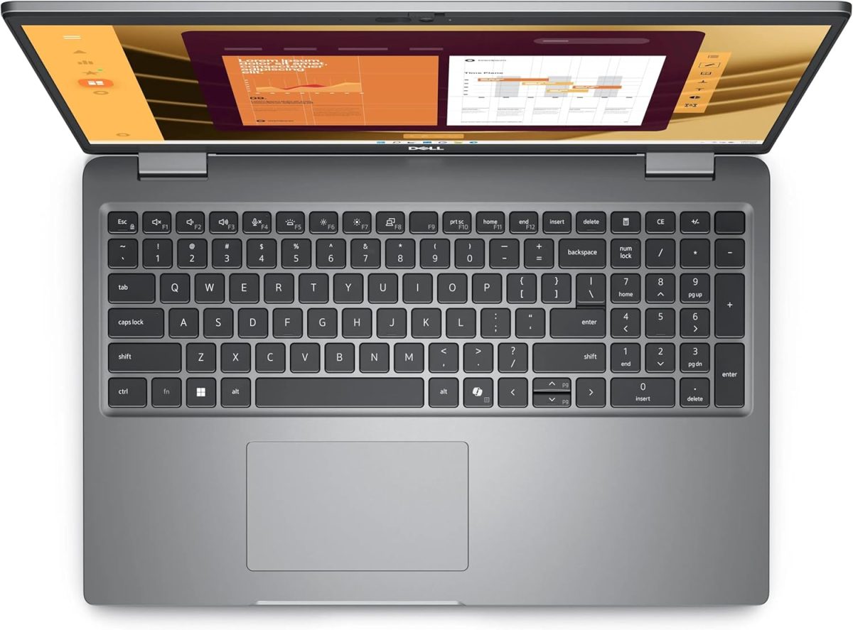 ⁦Dell Latitude 15 5000 5550 15.6" FHD Business Laptop Computer, Intel Ultra 7 155U (Beat i7-1355U), 64GB DDR5 RAM, 1TB SSD, WiFi 6, Bluetooth 5.3, Backlit Keyboard, Fingerprint Reader, Windows 11 Pro⁩ - الصورة ⁦4⁩