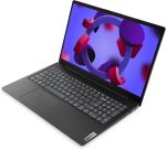 ⁦Lenovo V15 G4 Laptop, AMD Ryzen 5 7520U, 16GB DDR4 RAM, 2TB PCIe SSD, 15.6" FHD, AMD Radeon 610M, QWERTZ Keyboard, Windows 11 Pro, Office 2021, Black⁩ - الصورة ⁦3⁩