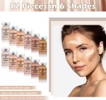 ⁦BB Pigment Glow Serum Starter Kit Hyaluronic Acid Essence Foundation Skin Care Kit 8 ml 12 Pieces Combined with Niacinamide and Peptides to Brighten Skin Tone Anti-Ageing Foundation⁩ - الصورة ⁦2⁩