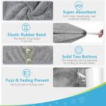 ⁦Nnewvante Microfiber Hair Towel for Curly Hair Turbans for Wet Hair Drying Towels Fast Dry Hair Towel Wrap for Women 26 Inch10 Inch⁩ - الصورة ⁦5⁩