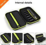 ⁦Travel Organizer Carrying Bag for One Blade Hybrid Electric Trimmer and Shaver, Hard Case Compatible for One Blade QP2520 QP2530 QP2620 QP2630⁩ - الصورة ⁦4⁩