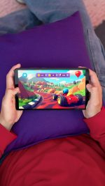 ⁦Lenovo Tab One, 8.7 INCH, HD, 1340x800, LUNA GREY, MediaTek® G85 OC 2.0GHz, 4GB Ram, 128GB Storage, WIFI, 5100 mAh Battery, with Clear Case, TB305FU, ZAF00125SA⁩ - الصورة ⁦7⁩