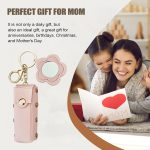 ⁦Lipstick Holder Keychain | PU Leather Lipstick Pouch,Fashion Makeup Storage Organizer for Women Girls Cosmetic Wallet⁩ - الصورة ⁦3⁩