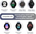 ⁦Band Compatible with Samsung Galaxy Watch 5/ Galaxy Watch 5 Pro 45mm/ Galaxy Watch 4 40mm 44mm/ Galaxy Watch 4 Classic 42mm 46mm, No Gap Silicone Replacement Strap with Colorful Buckle(5 Pack)⁩ - الصورة ⁦4⁩
