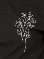 ⁦Styli Girls Graphic Print Short Sleeve T-Shirt⁩ - الصورة ⁦5⁩