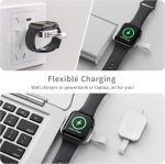 ⁦Excefore Portable Apple Watch Charger，iWatch Wireless Charger with USB C Fast Charging Magnetic Travel Charger for Apple Watch Series 8 7 SE 6 5 4 3 2⁩ - الصورة ⁦7⁩