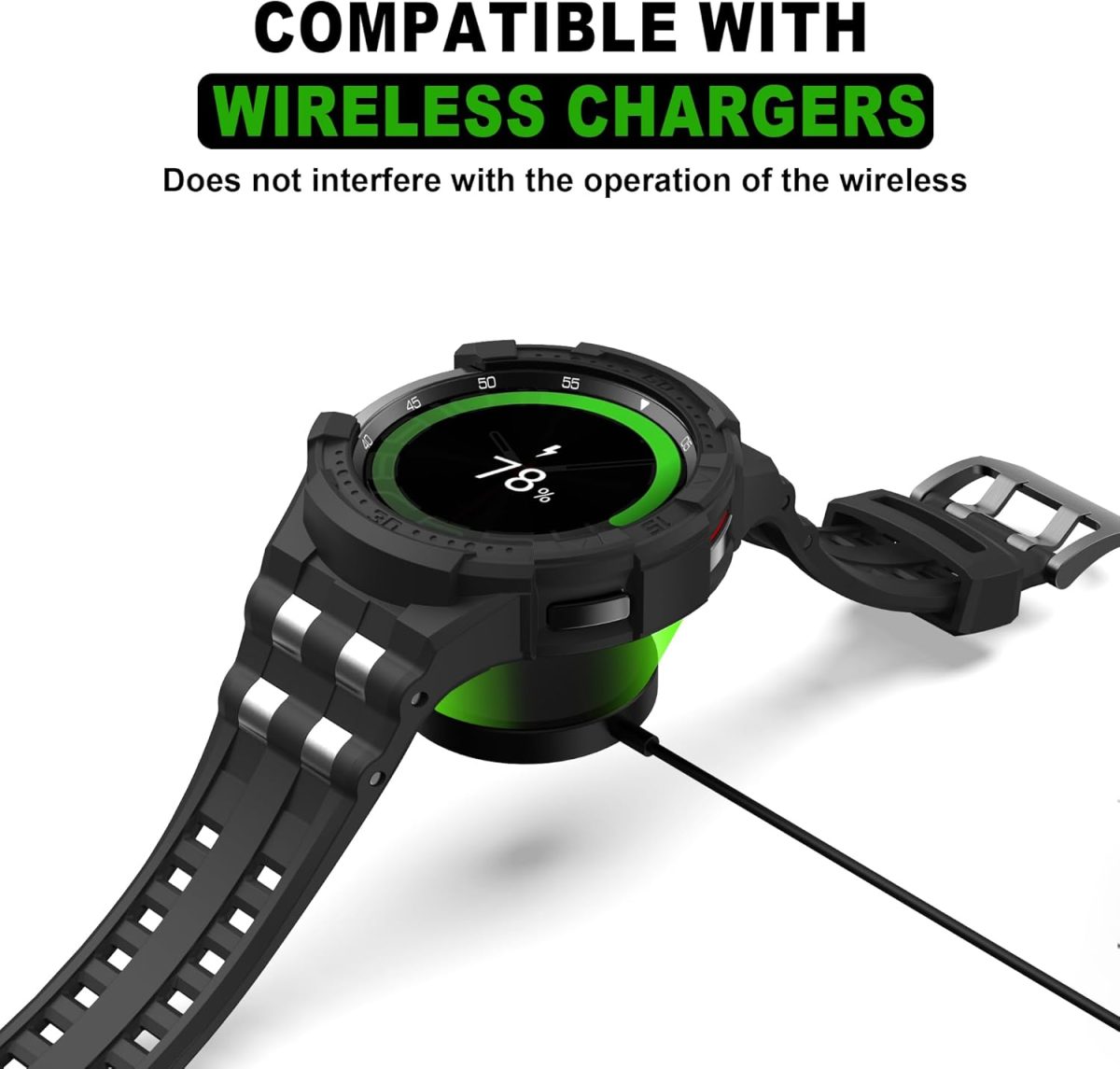⁦T-ENGINE Band Compatible with Samsung Galaxy Watch 6 Classic 47mm Band with Case, Rugged One-Piece Case with Band for Galaxy 6 Classic 47mm (2023)⁩ - الصورة ⁦4⁩