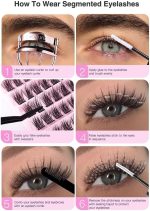 ⁦Bukela Thick Natural Cluster Eyelashes Soft Light 120 Clusters Lashes Handmade DIY Segmented Eyelashes Grafted Lashes with Lash Bond & Seal + Tweezer⁩ - الصورة ⁦3⁩