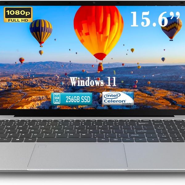 MTWZMM Laptop Computer, 15.6 Inch Laptop, 8GB RAM, Backlit Keyboard, Celeron N5095(Up to 2.9GHz), (DDR 8GB| SSD 256GB)
