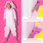 ⁦Yemnut Halloween Christmas Unisex Kids Flannel Cosplay Onesie Costume Outfit Suit for Girls and Boys⁩ - الصورة ⁦4⁩