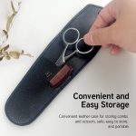 ⁦Beard Scissors for Men, Stainless Steel Moustache & Eyebrow Scissors with Comb, Multi-Function Grooming Kit with Storage Bag for Beard, Eyebrows & Moustache⁩ - الصورة ⁦5⁩