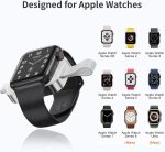 ⁦Excefore Portable Apple Watch Charger，iWatch Wireless Charger with USB C Fast Charging Magnetic Travel Charger for Apple Watch Series 8 7 SE 6 5 4 3 2⁩ - الصورة ⁦2⁩