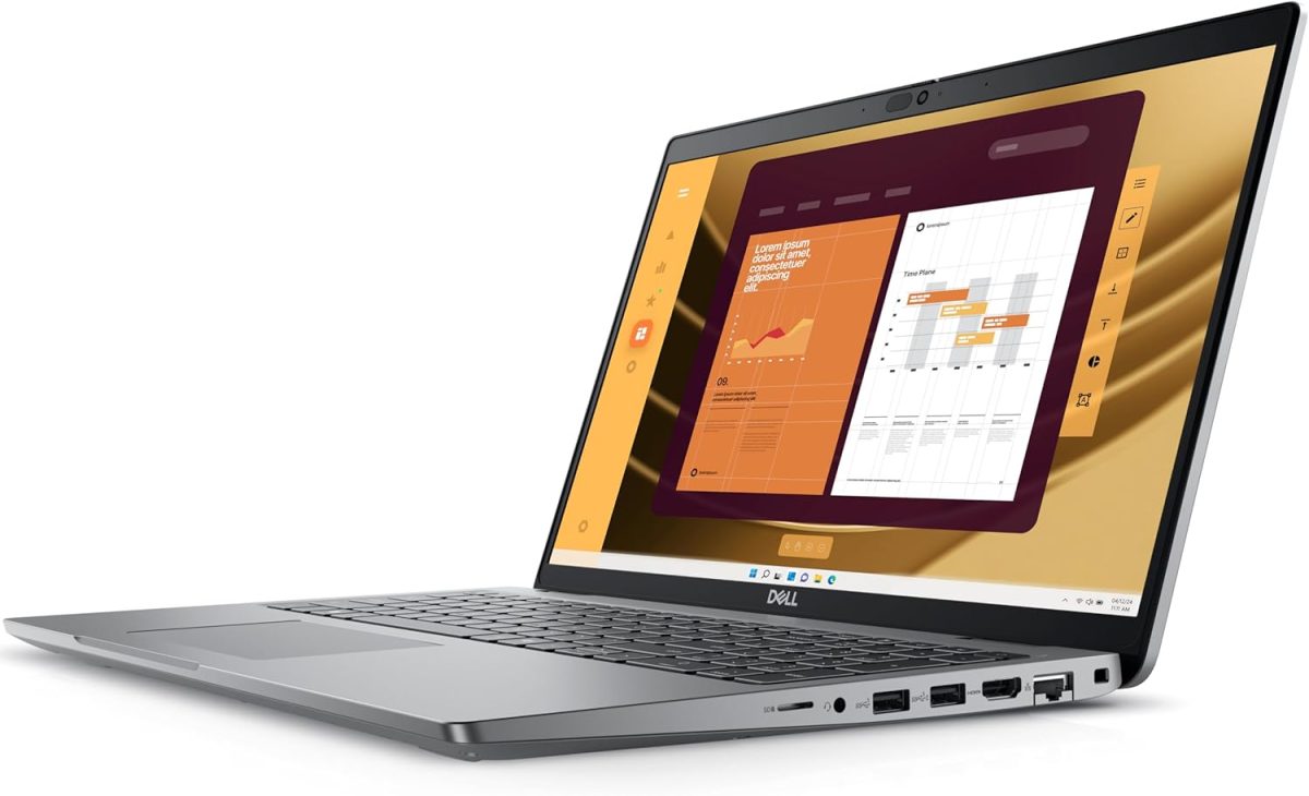 ⁦Dell Latitude 15 5000 5550 15.6" FHD Business Laptop Computer, Intel Ultra 7 155U (Beat i7-1355U), 64GB DDR5 RAM, 1TB SSD, WiFi 6, Bluetooth 5.3, Backlit Keyboard, Fingerprint Reader, Windows 11 Pro⁩ - الصورة ⁦3⁩