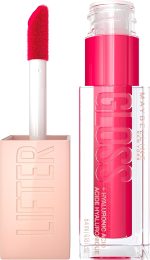 Maybelline New York - Moisturizing Lip Gloss & Instant Shine - Enriched with Hyaluronic Acid - Non-sticky - Lifter Gloss Candy Drop - Shade : Bubble Gum (24) - 5 ml