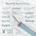 ⁦ROCKWELL RAZORS 6C Gunmetal Chrome Double-Edge Safety Razor with 6 Adjustable Shave Settings and 5 Blades⁩ - الصورة ⁦5⁩