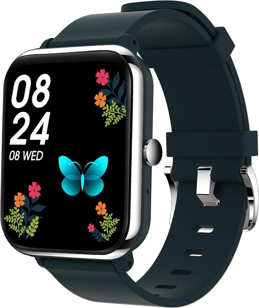 BLS-SA Smart Watch for Men Women,1.81" Display Smartwatch With Live Wallpaper Fast Charge Long lasting battery Bluetooth Fitness Tracker With Phone Calling IP68 For iOS Android Phone（Black）