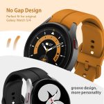 ⁦Band Compatible with Samsung Galaxy Watch 5/ Galaxy Watch 5 Pro 45mm/ Galaxy Watch 4 40mm 44mm/ Galaxy Watch 4 Classic 42mm 46mm, No Gap Silicone Replacement Strap with Colorful Buckle(5 Pack)⁩ - الصورة ⁦2⁩
