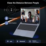 ⁦Z ZOLWAYTAC Gaming Laptop,Laptop Computer,16GB DDR4 512GB SSD,16 Inch,with Full Metal Housing,N100CUP(UP to 3.4Ghz),BT,WiFi,3XUSB3.2,Supports Type C Charging,Webcam,5000Mah Battery,Gray⁩ - الصورة ⁦4⁩