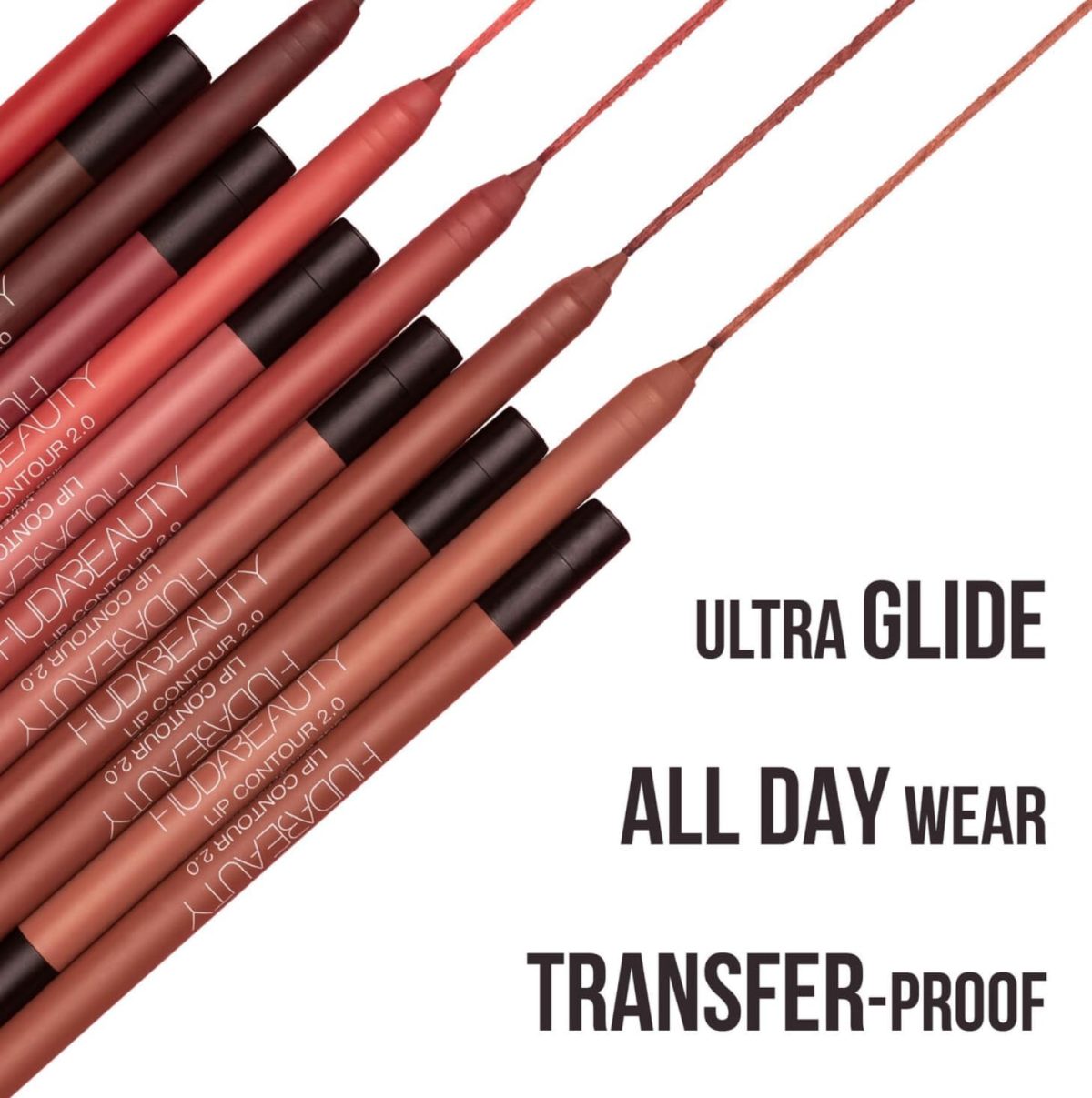 ⁦Huda Beauty Lip Contour 2.0 Automatic Matte Lip Pencil (Deep Rose)⁩ - الصورة ⁦4⁩
