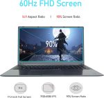 ⁦MTWZMM 17.3-inch Laptop: Celeron N5095 Processor (up to 2.9GHz), 8GB RAM + 256GB SSD Storage, Win 11 OS, with WiFi, USB 3.0, Webcam – Ideal for Students and Business Use⁩ - الصورة ⁦2⁩