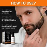 ⁦Nourish Mantra Advanced Beard Growth Oil With Capilia Longa, Argan, Vitamin E and Jojoba - For Fuller, Thicker and Healthier Beard - 30ml⁩ - الصورة ⁦3⁩