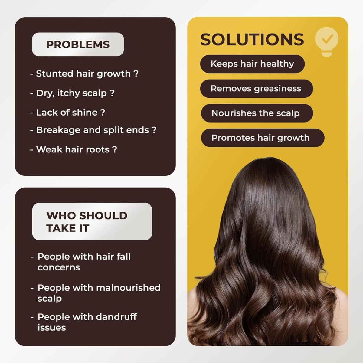 ⁦Dharishah Ayurveda Naturals Amla Reetha Shikakai Shampoo for Hair Growth Anti Hairfall & Anti Dandruff Shampoo -300 ml (Pack of 1)⁩ - الصورة ⁦3⁩