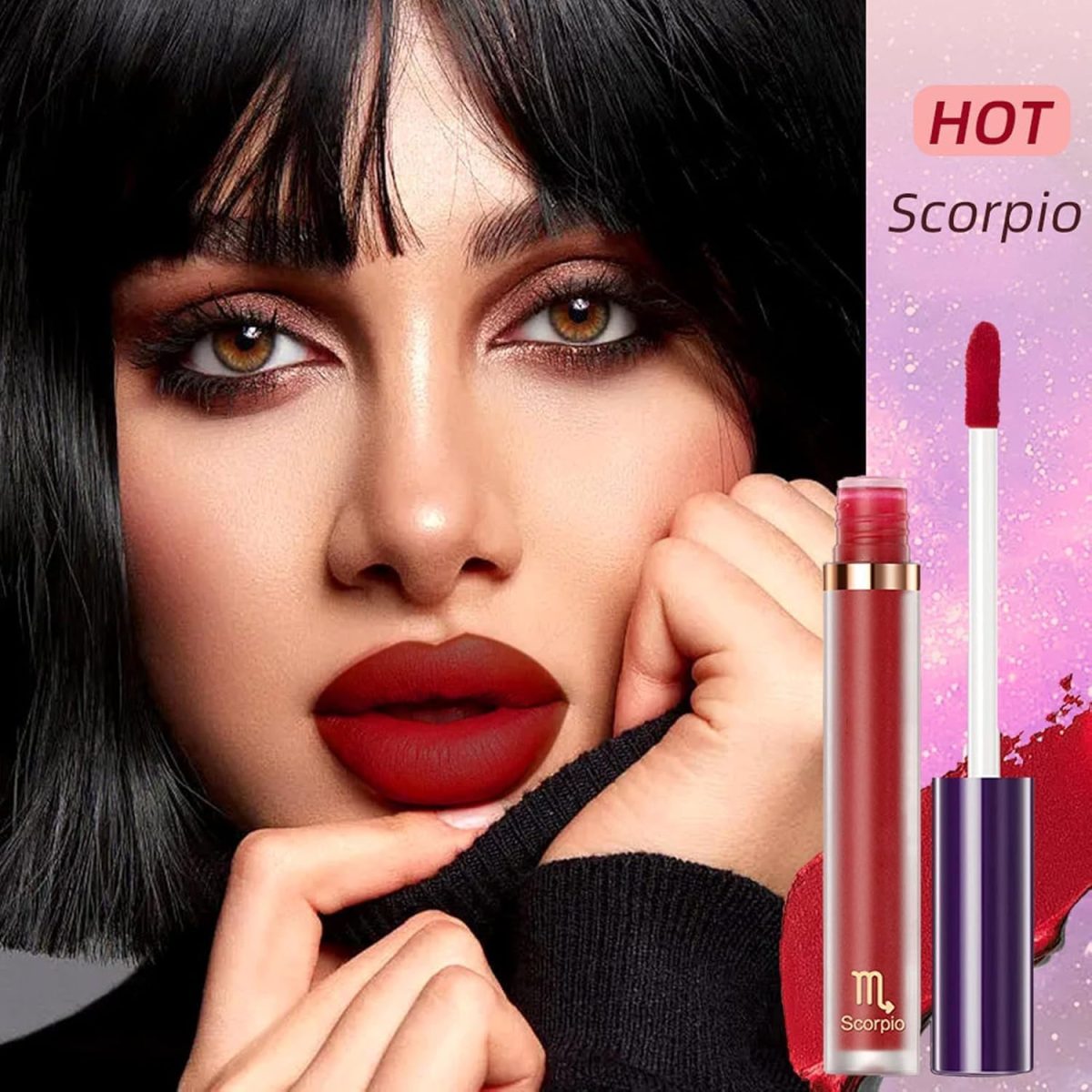 ⁦Excefore Matte Liquid Lipstick Makeup Set, 12pcs Long Lasting Waterproof Velvet Lip Gloss High Pigmented Lip, Non-stick Cup Not Fade Waterproof Lip Gloss Makeup Gift for Women and Girls⁩ - الصورة ⁦2⁩