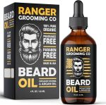 Fragrance Free Beard Oil & Leave In Conditioner 100% Pure Natural for Groomed Beards Mustaches and Moisturized Skin 1 oz by Ranger Grooming Co by Leven Rose Beard Oil