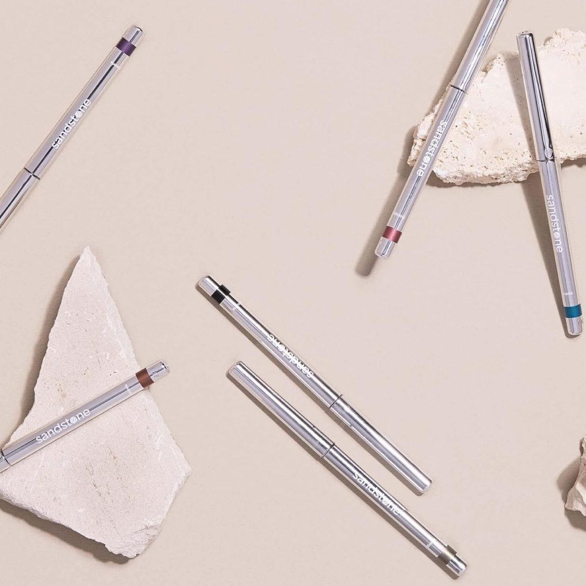 ⁦Sandstone Scandinavia Black Hypoallergenic Eyeliner Waterproof - Unscented Metallic Black Eye liner - Vegan & Cruelty Free Eye Pencil - Colored Eyeliners for Sensitive Eyes - Black Eyeliner Pencils⁩ - الصورة ⁦5⁩